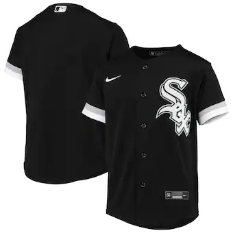 youth nike black chicago white sox alternate replica team j